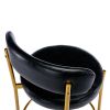 COOLMORE Bar Stools Industrial Pub Barstools with Back and Footrest, Modern Armless Bar Height Stool Chairs Set of 2